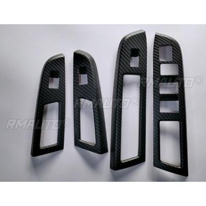 Panel de Control de Elevación de Ventanas de Fibra de Carbono, Decoración Iluminada para el Marco del Reposabrazos Interior, para Subaru XV 2012-2014 - Product Image 4