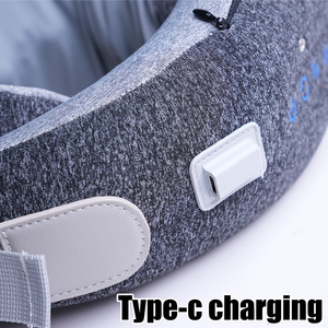 Bantal Pijat elektrik serviks portabel, pemijat penutup katun bernapas busa memori pemanasan bantal pijat bentuk O kualitas tinggi 2025 - Product Image 4