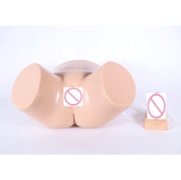 Modelo de Cateterización con Genitales Intercambiables, Maniquí de Cateterización Masculina y Femenina, Simulador de Entrenamiento para Enfermería Hospitalaria
