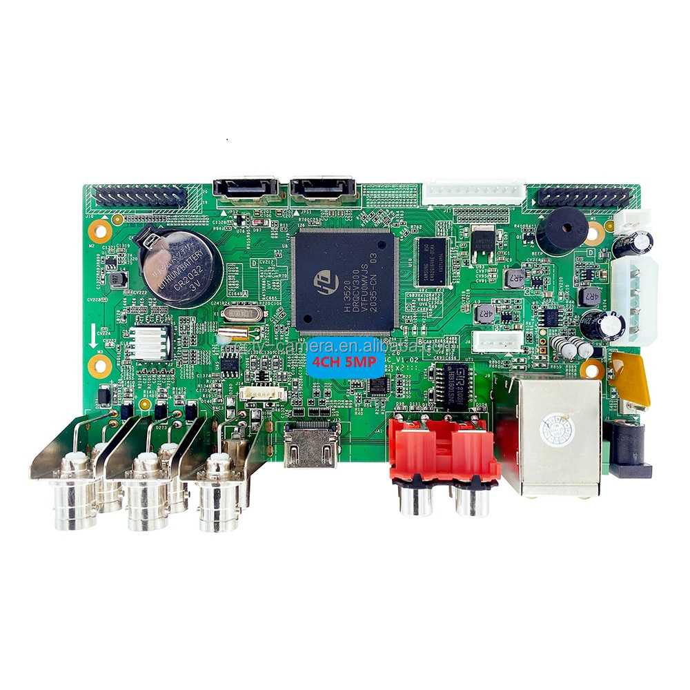 Hibrida 4 Saluran 5 Mega Piksel XVR Motherboard DVR 4CH Papan Utama DVR Mandiri