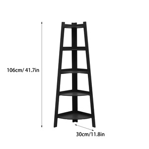 Étagère haute de présentation, support pour plantes, bibliothèque d'<span class=keywords><strong>angle</strong></span>, support de rangement, étagère d'<span class=keywords><strong>angle</strong></span> à 5 niveaux - Product Image 6