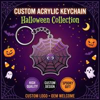 Porte-clés en acrylique personnalisés pour Halloween : Citrouille, Fantôme, Chauve-souris, Sorcière – Cadeaux de fête effrayants, cadeaux pour la distribution de bonbons, vente en gros