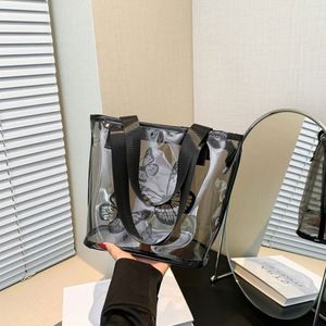 Fashion <b>Jelly</b> Shopping Large Shoulder Crossbody Transparent <b>Clear</b> Pvc Tote Bag for Women Beach Travel - Product Image 4