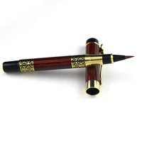 Stylo à bille personnalisé avec logo gravé en or, largeur d'écriture de 1,0 mm, cadeau d'affaires haut de gamme