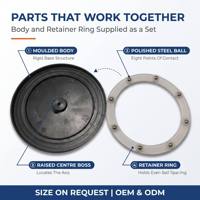 Mécanisme Lazy Susan ODM à profil bas, plateau tournant galvanisé de 6 pouces pour base de table basse