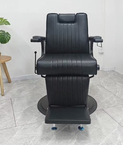 Fauteuil de Barbier Professionnel Robuste Tout Noir 2026 – Chaise de Coiffure de Luxe pour Salon de Barbier – Prix de Gros - Product Image 3