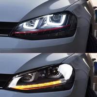 Phares d'origine de haute qualité adaptés à Volkswagen Golf 7 MK7 2014-2017, système d'éclairage automobile couleur