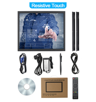 17 İnç 4:3 AU Açık Çerçeveli Endüstriyel Monitör 1280*1024 HDMI VGA AV BNC Kapasitif Dokunmatik Ekran