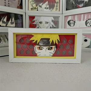 Lampada 3D con Intaglio di Carta, Luce Notturna con Personaggio Anime Uzumaki per Fan - Product Image 1