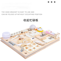Juguetes de Madera, Tablero de Actividades, Juguetes Sensoriales Montessori para la Educación Temprana, Tablero de Actividades para Niños, Bebés y Niños Pequeños