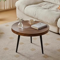 Vintage Petite Table Basse En Bois Simple Moderne Créatif Lumière De Luxe Haut De Gamme Pliable En Bois Massif Combinaison Thé Toute L'année