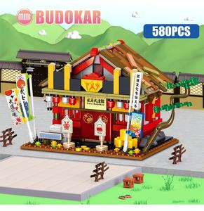 Jing <span class=keywords><strong>อิฐ</strong></span>ชุดวิวถนนในเมืองบ้านร้านอาหารสไตล์ญี่ปุ่นของเล่นเด็กประกอบบล็อกอาคารเพื่อการศึกษา - Product Image 5