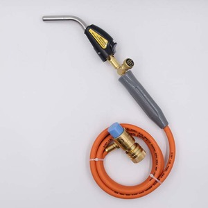 หัวเชื่อมแก๊ส Mapp Torch พร้อมสายยาว 3 เมตร หัวงอ ปุ่มเดียว ใช้แก๊สผสม แก๊สเหลว จุดติดด้วยระบบ Piezo สำหรับซ่อมแซมงานทำความเย็น - Product Image 1