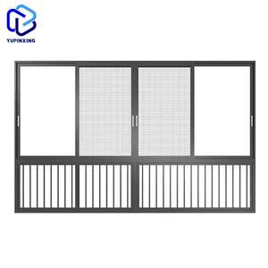 Ghana Grille anti-effraction Métallique <span class=keywords><strong>Coulissante</strong></span> pour le Népal <span class=keywords><strong>Baie</strong></span> vitrée Impact résistant aux ouragans Bois des fenêtres en aluminium <span class=keywords><strong>Prix</strong></span> du Nigeria - Product Image 3