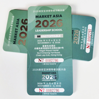 Boletos de Admisión Impresos Personalizados con Talón, Número Variable, Línea Perforada de Fácil Desgarro, Cupones de Descuento para Conciertos y Sorteos