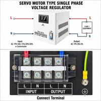 Stabilisateur de tension domestique 1KVA 3KVA 5KVA 220V, stabilisateur électrique numérique AVR pour maison, audio, réfrigérateur, écran LCD, CE