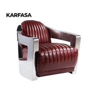 Ensemble de canapés carrés en cuir moderne et élégant avec cadre en acier inoxydable, <span class=keywords><strong>fauteuil</strong></span> pour salons, salles de séjour ou espaces haut de gamme - Product Image 2