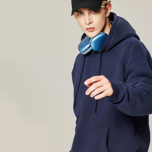 Custom Embroidered Screen Puff Printing Plain Sweatshirts Mens Mid Weight Fleece Hoodies - Product Image 2
