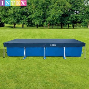 Couverture de piscine <span class=keywords><strong>INTEX</strong></span> carrée, anti-poussière, en PVC épaissi, anti-moustiques, protège les feuilles - Product Image 4