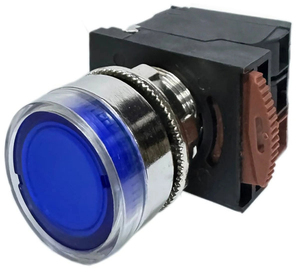 Màu Xanh lá cây màu đỏ AC/DC 220 ~ 240V 22 Mét LED chiếu sáng kim loại bền điện tử báo Chí đẩy nút chuyển đổi cho thiết bị nhà - Product Image 2