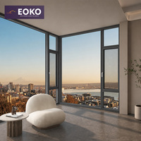 EOKO Efficacité énergétique balançoire insonorisée double vitrage isolé appartement Panorama aluminium et verre fenêtres à battant