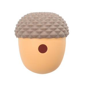 Nuovo lancio Pinecone dado Design Puzzle di addestramento in Silicone cane giocattolo da masticare senza perdite palla di cibo per animali domestici materiale in gomma resistente - Product Image 3
