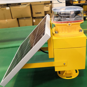 Lumière d'aviation solaire photovoltaïque autonome durable, type B, clignotante rouge, intensité moyenne, norme L864, IP65, pour tour de balise à distance - Product Image 3