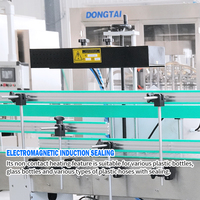 Chaîne de production complète de machines de remplissage à piston pour pâtes chimiques, huiles lubrifiantes et liquides visqueux, contrôlée par PLC, capacité 10L-20L