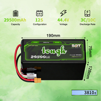 Высокопроизводительная надежная твердотельная батарея 12S 44.4V 29.5Ah 29500mAh 5C с высокой плотностью 350Wh/Kg для различных платформ дронов