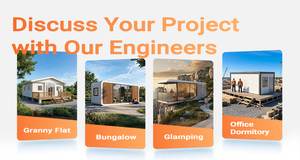 Casa Prefabricada Modular Económica, Portátil, Ensamblada, Tipo Cápsula, Pequeña, Cabaña Apple, Bungalow, Oficina, Pod con Terraza - Product Image 6