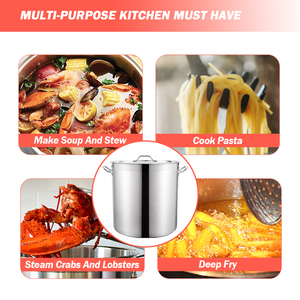DaoSheng, juegos de utensilios de cocina de acero inoxidable 201 de inducción Comercial Grande en stock, ollas de cocina - Product Image 5