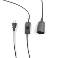 Douille E27 complète pour lampe de sel, câble d'alimentation de 1,8 m avec prise UE/US, support de lampe sécurisé, cordon d'alimentation pour lampe de sel, fil de lampe