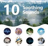Appareil de relaxation sonore rechargeable en plastique pour bébé, pour le sommeil, les voyages et le théâtre, machine à sons automatique avec contrôle par bouton, 20 sons