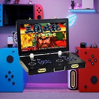 Console de jeu vidéo d'arcade portable et pliable, 21 pouces, avec USB, pour plusieurs joueurs, 26800 jeux en 1, modèle New14, en promotion
