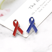 L'autisme sida poitrine de la sensibilisation au cancer de la prostate ruban Dur Émail Doux épinglettes, Ruban Rose de Sensibilisation Au Cancer du sein Insigne