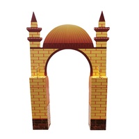 Maison de jeu personnalisée DIY en forme de mosquée pour enfants, maison de jeu en carton, fournisseur chinois d'impression de livres