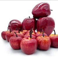 Pomme en mousse de grande taille, fruit artificiel, pomme factice simulée pour la décoration de la cuisine et de la maison