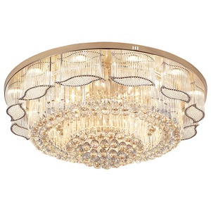 Phòng ngủ sang trọng hiện đại đèn chùm ánh sáng tuôn ra gắn trần ánh sáng nóng bán trần thấp đèn pha lê Lustre - Product Image 1