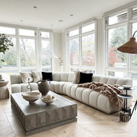 Canapé de luxe italien léger incurvé à combinaison libre Nordic Simple Ins Lamb Velvet Module Internet Celebrity Designer Sofa