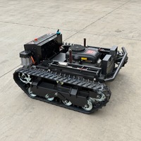 Tondeuse à gazon industrielle télécommandée à essence, puissance 5000W, largeur de coupe 900mm, équipement agricole