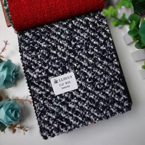 FLLL003 vente en gros 560g Plaid 100% laine mérinos tissu cachemire mélange laine tissu <span class=keywords><strong>pour</strong></span> femmes sweat ensemble costumes <span class=keywords><strong>manteau</strong></span> - Product Image 5