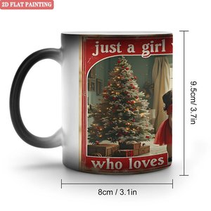Taza Mágica de Cerámica Negra Esmerilada de 11 oz, Sensible al Calor, para Cumpleaños, Aniversario, Taza Sorpresa - Product Image 2