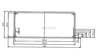 Boîtier de dissipateur thermique en aluminium extrudé sur mesure, usiné CNC, pour projet électronique PCB, avec pliage et soudage