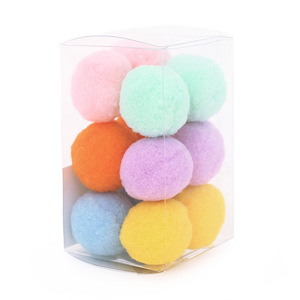 Balles en peluche pour chat, colorées, petites, jouets à mâcher pour animaux de compagnie, anti-ennui - Product Image 5