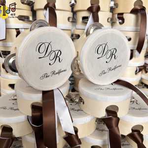 Tambourin en bois de 4 pouces pour fêtes, tambour de mariage, tambour d'église, instrument de musique, prix - Product Image 2