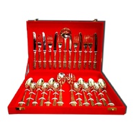 Ensemble de couverts de mariage classiques en acier inoxydable écologiques de luxe, 27 pièces, finition chromée, emballage personnalisé pour usage domestique