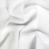 Tissu en maille œil-de-perdrix 100 % polyester de qualité supérieure, 140~145 g/m², 75D/36F, pour maillots de basketball et de football (vente en gros)