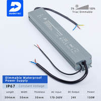 Controlador LED DUSKTEC CUSTOM Ip67 de 400 Vatios, Circuito de Controlador LED de 12v y 320ma, Suministro de Controlador LED Electrónico Impermeable y Regulable
