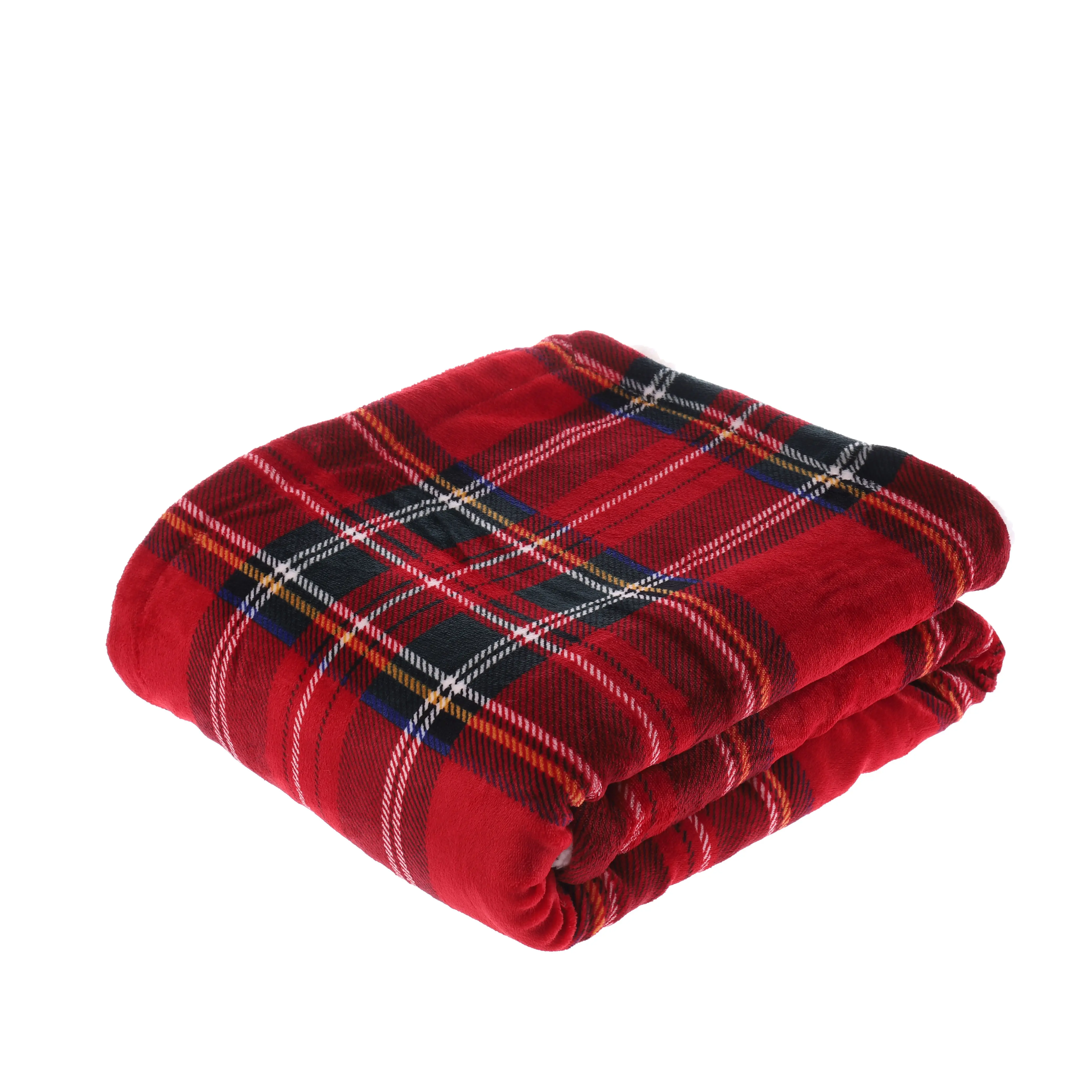 Easter Decoration Lovely Buffalo Plaid Plush Microfiber Checkered Decorative Sherpa Fleece Buffalo Check Throw Blanket for Sofa