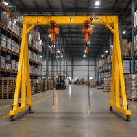 Mini-grue portique électrique industrielle universelle 3 tonnes avec palan flexible mobile pour levage de moules de construction